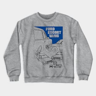 FORD ESCORT VANS - brochure Crewneck Sweatshirt